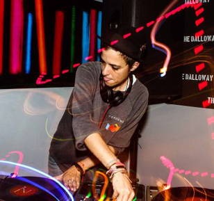 Samantha Ronson DJing the Dalloway opening for Time Out NY